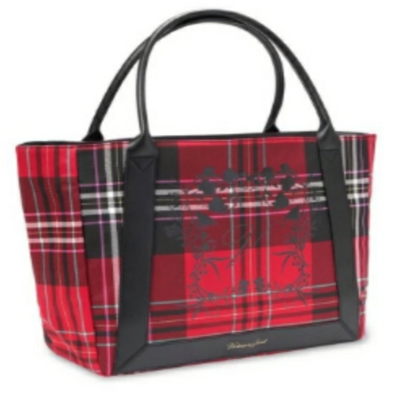 Retail $58 NWT!! Victoria’s Secret Plaid Red‎ and Black Large Bag - Picture 6 of 6